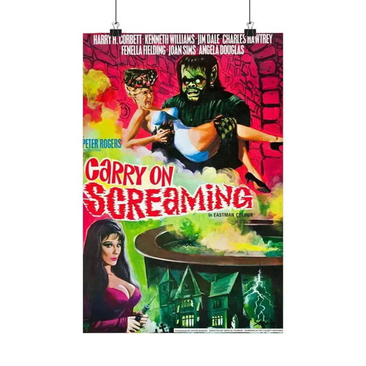CARRY ON SCREAMING 1966 - Paper Movie Poster 12″ x 18″ Matte - The Sticker Space