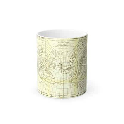 Carte Generale des Decouvertes de l'Amiral de Fonte (1762) (Map) Color Changing Mug 11oz-11oz-The Sticker Space