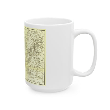 Carte Generale des Decouvertes de l'Amiral de Fonte (1762) (Map) White Coffee Mug-The Sticker Space