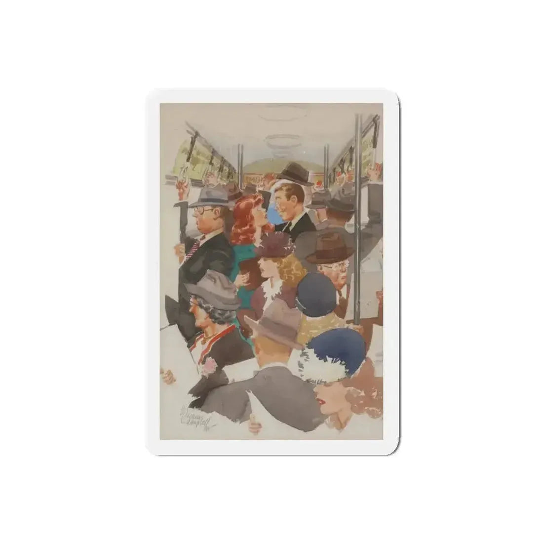 Cartoon Illustration (Magazine Illustration) Refrigerator Magnet - The Sticker Space