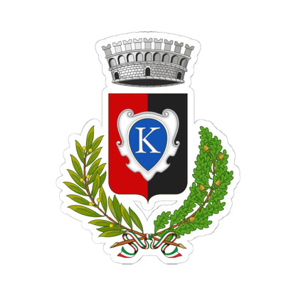 Casacalenda-Stemma (Italy) (Coat of Arms) STICKER Vinyl Kiss-Cut Decal 6 Inch White - The Sticker Space