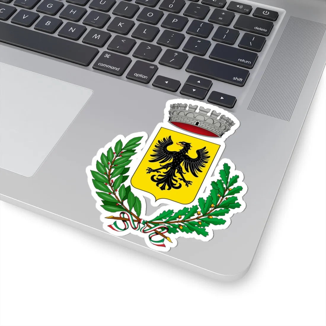 Casalborgone-Stemma (Italy) (Coat of Arms) STICKER Vinyl Kiss-Cut Decal - The Sticker Space