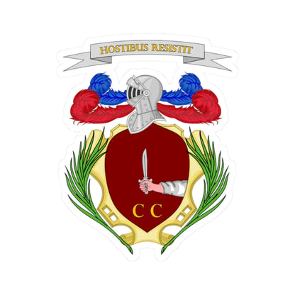 Casalgrasso-Stemma (Italy) (Coat of Arms) STICKER Vinyl Kiss-Cut Decal 2 Inch White - The Sticker Space