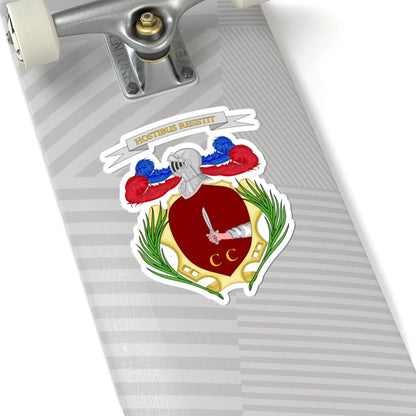 Casalgrasso-Stemma (Italy) (Coat of Arms) STICKER Vinyl Kiss-Cut Decal - The Sticker Space