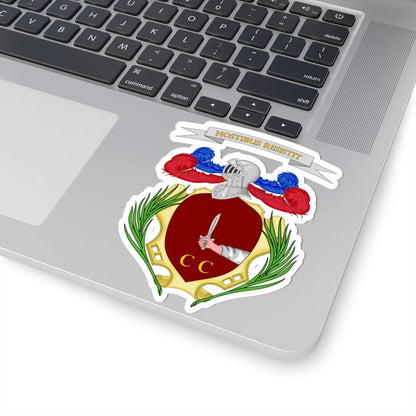 Casalgrasso-Stemma (Italy) (Coat of Arms) STICKER Vinyl Kiss-Cut Decal - The Sticker Space