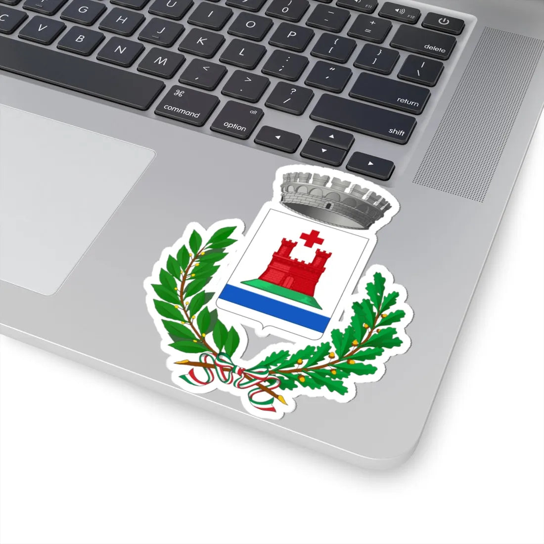 Casalserugo-Stemma (Italy) (Coat of Arms) STICKER Vinyl Kiss-Cut Decal - The Sticker Space