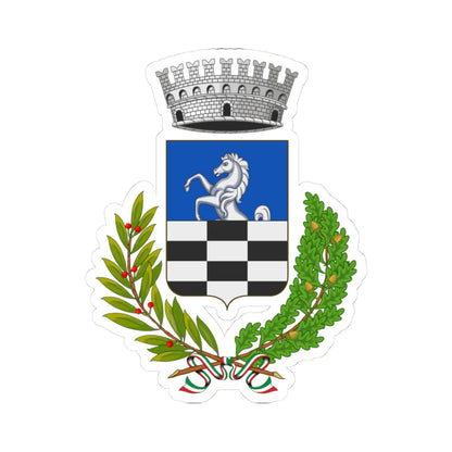 Casandrino-Stemma (Italy) (Coat of Arms) STICKER Vinyl Kiss-Cut Decal 3 Inch White - The Sticker Space