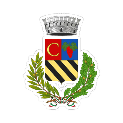 Casasco-Stemma (Italy) (Coat of Arms) STICKER Vinyl Kiss-Cut Decal 6 Inch White - The Sticker Space