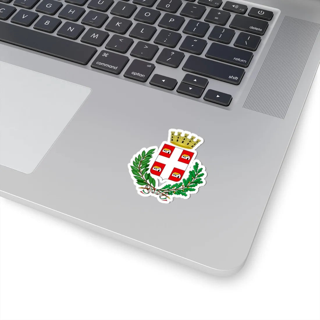 Caselle Torinese-Stemma (Italy) (Coat of Arms) STICKER Vinyl Kiss-Cut Decal - The Sticker Space