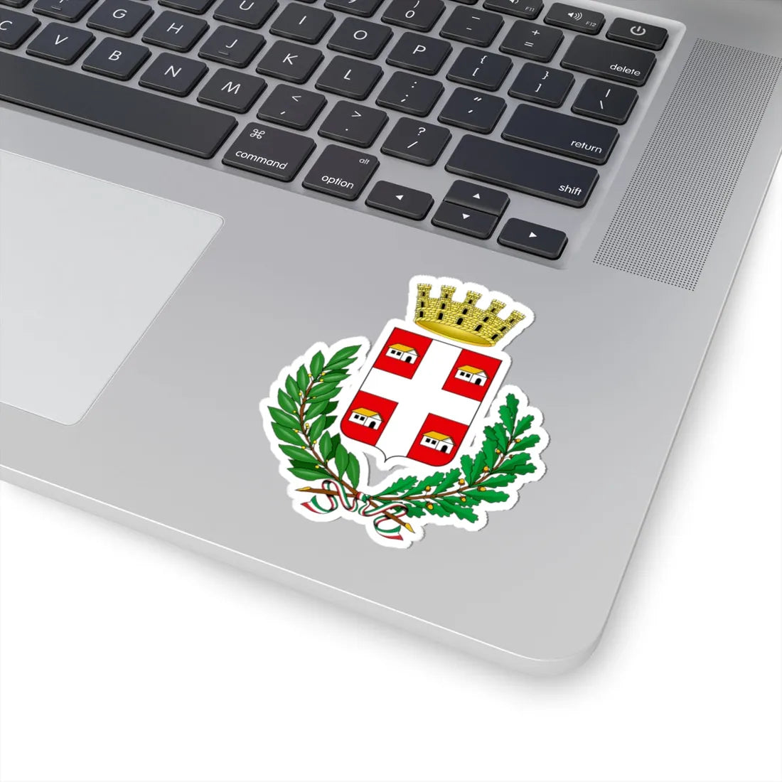 Caselle Torinese-Stemma (Italy) (Coat of Arms) STICKER Vinyl Kiss-Cut Decal - The Sticker Space