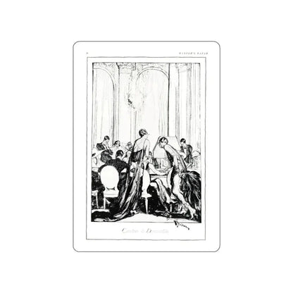 Casino a Deauville, Harper's Bazaar, July 1923 (Magazine Illustration) STICKER Vinyl Die-Cut Decal White Die-Cut 3 Inch - The Sticker Space