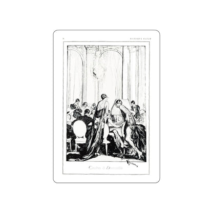 Casino a Deauville, Harper's Bazaar, July 1923 (Magazine Illustration) STICKER Vinyl Die-Cut Decal-White-The Sticker Space