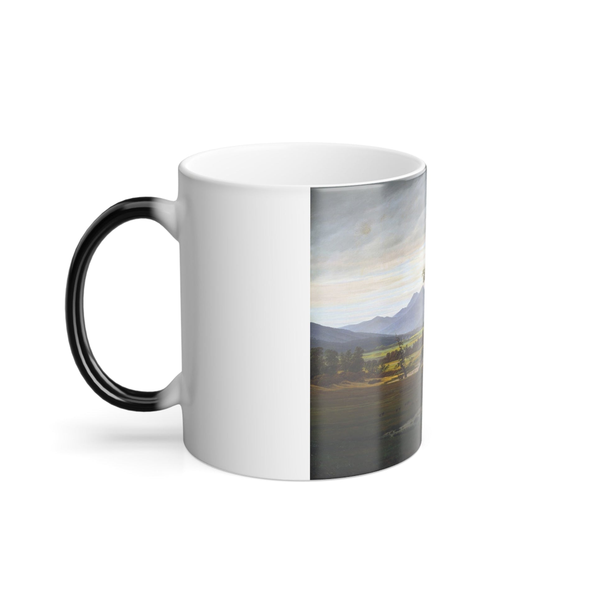 Caspar David Friedrich (1774-1840) Der einsame Baum - Oil on Canvas 1822 - Color Changing Mug 11oz-11oz-The Sticker Space