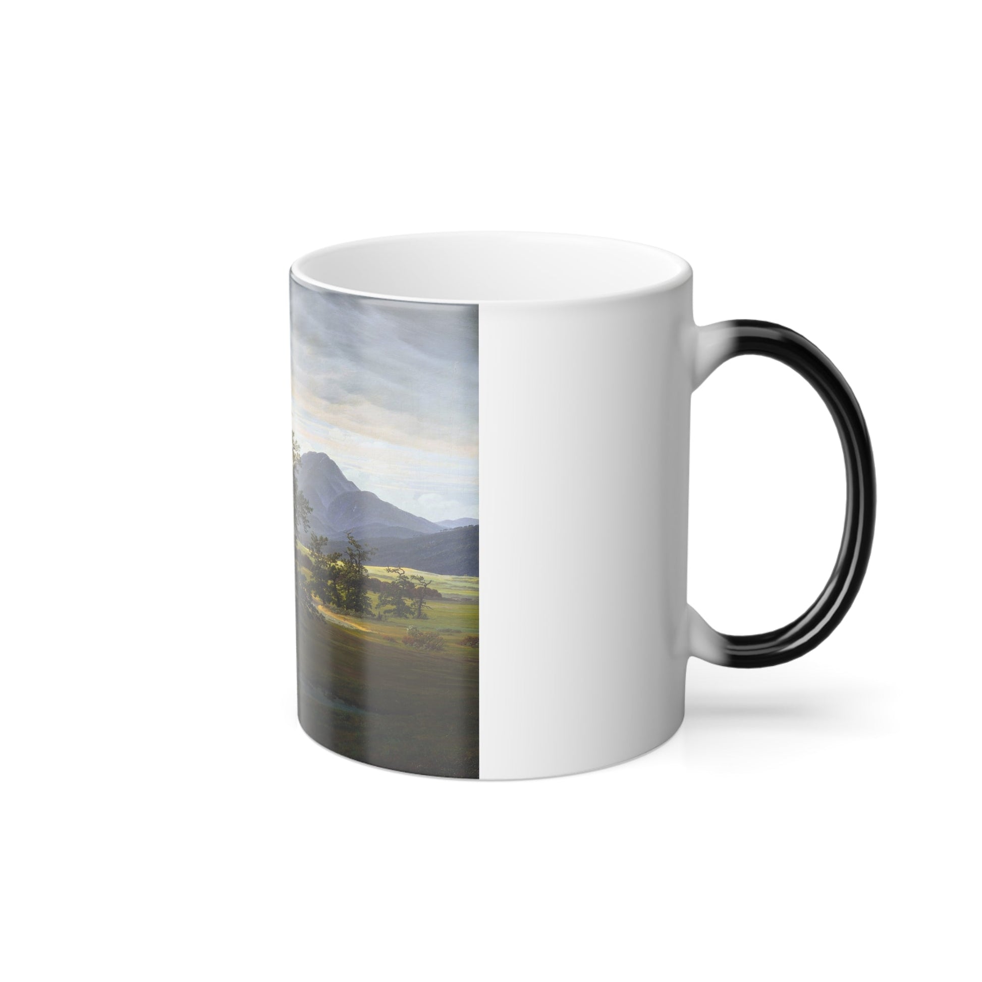 Caspar David Friedrich (1774-1840) Der einsame Baum - Oil on Canvas 1822 - Color Changing Mug 11oz-11oz-The Sticker Space