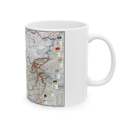 Caspian Region- Promise and Peril (1999) (Map) White Coffee Mug-The Sticker Space