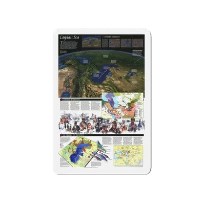 Caspian Sea (1999) (Map) Refrigerator Magnet 4 Inch - The Sticker Space