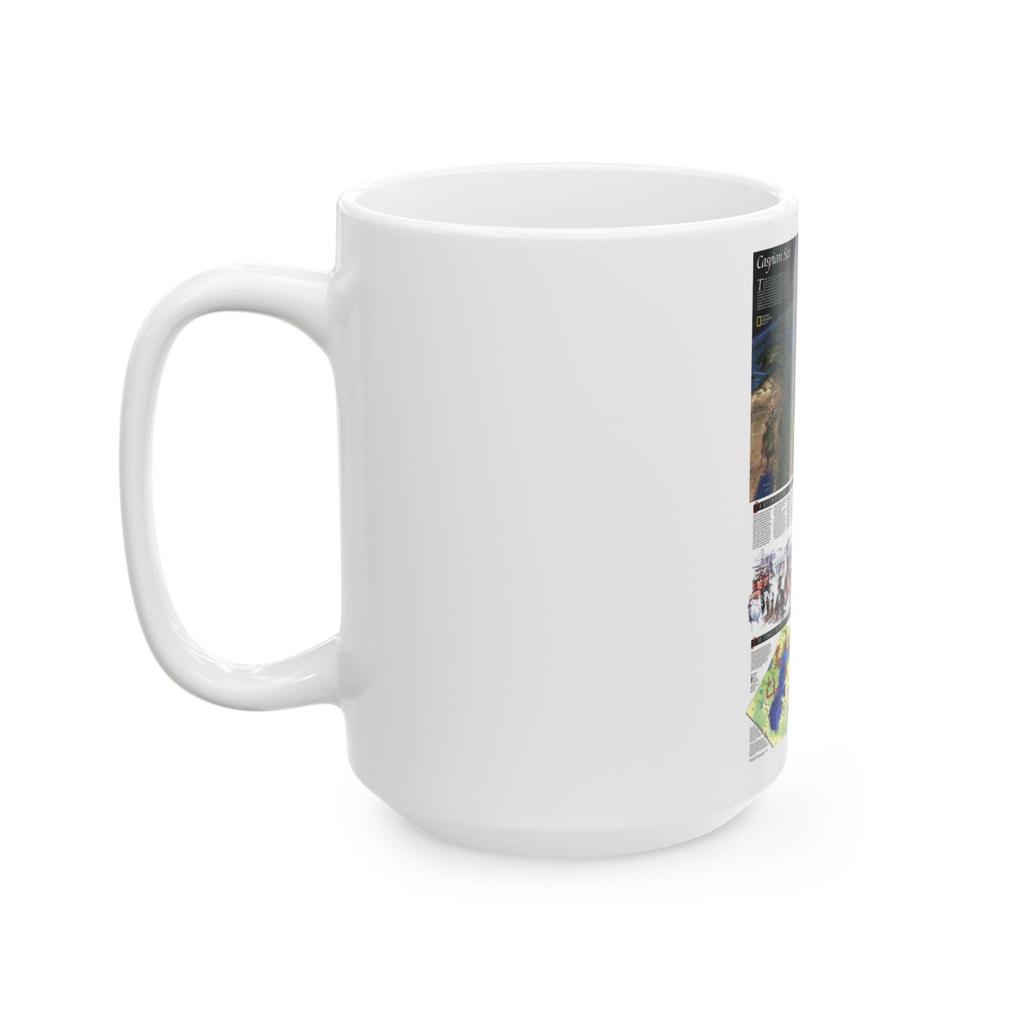 Caspian Sea (1999) (Map) White Coffee Mug-The Sticker Space