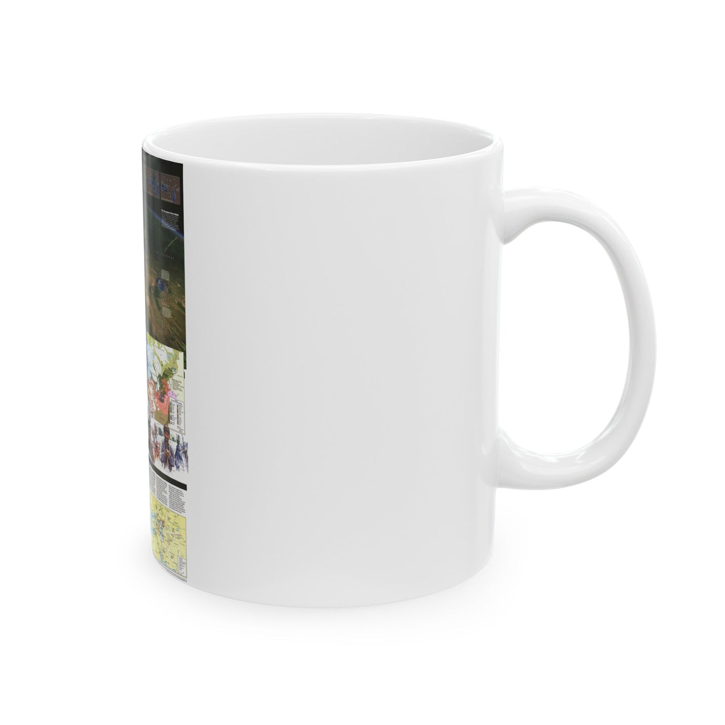 Caspian Sea (1999) (Map) White Coffee Mug-The Sticker Space