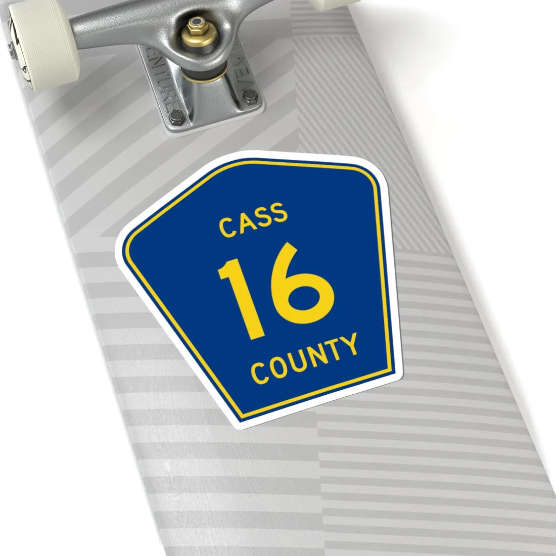 Cass County Route 16 ND (North Dakota) (Road Sign) STICKER Vinyl Kiss-Cut Decal - The Sticker Space