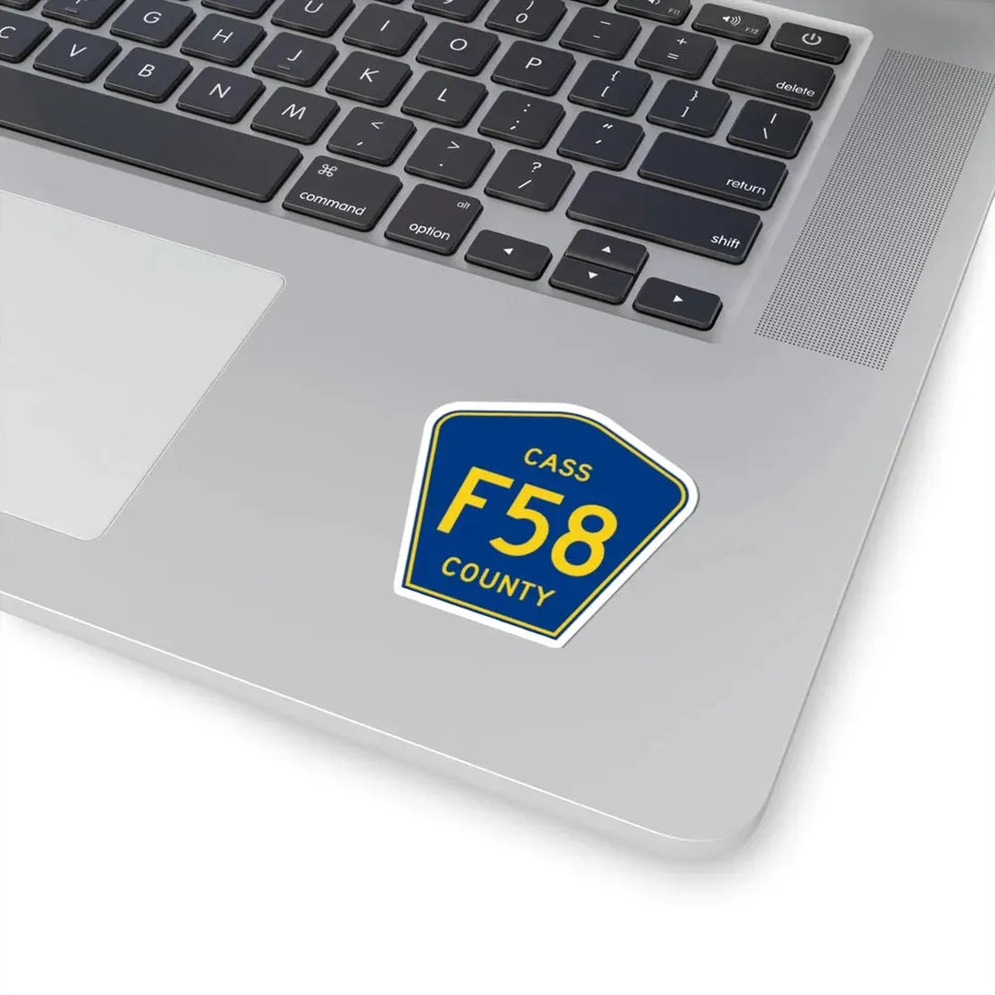 Cass County Route F58 IA (Iowa) (Road Sign) STICKER Vinyl Kiss-Cut Decal - The Sticker Space