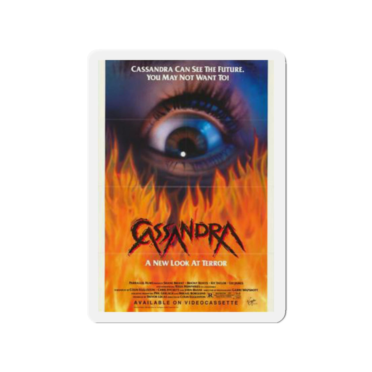 CASSANDRA 1987 Movie Poster - Die-Cut Magnet-2" x 2"-The Sticker Space