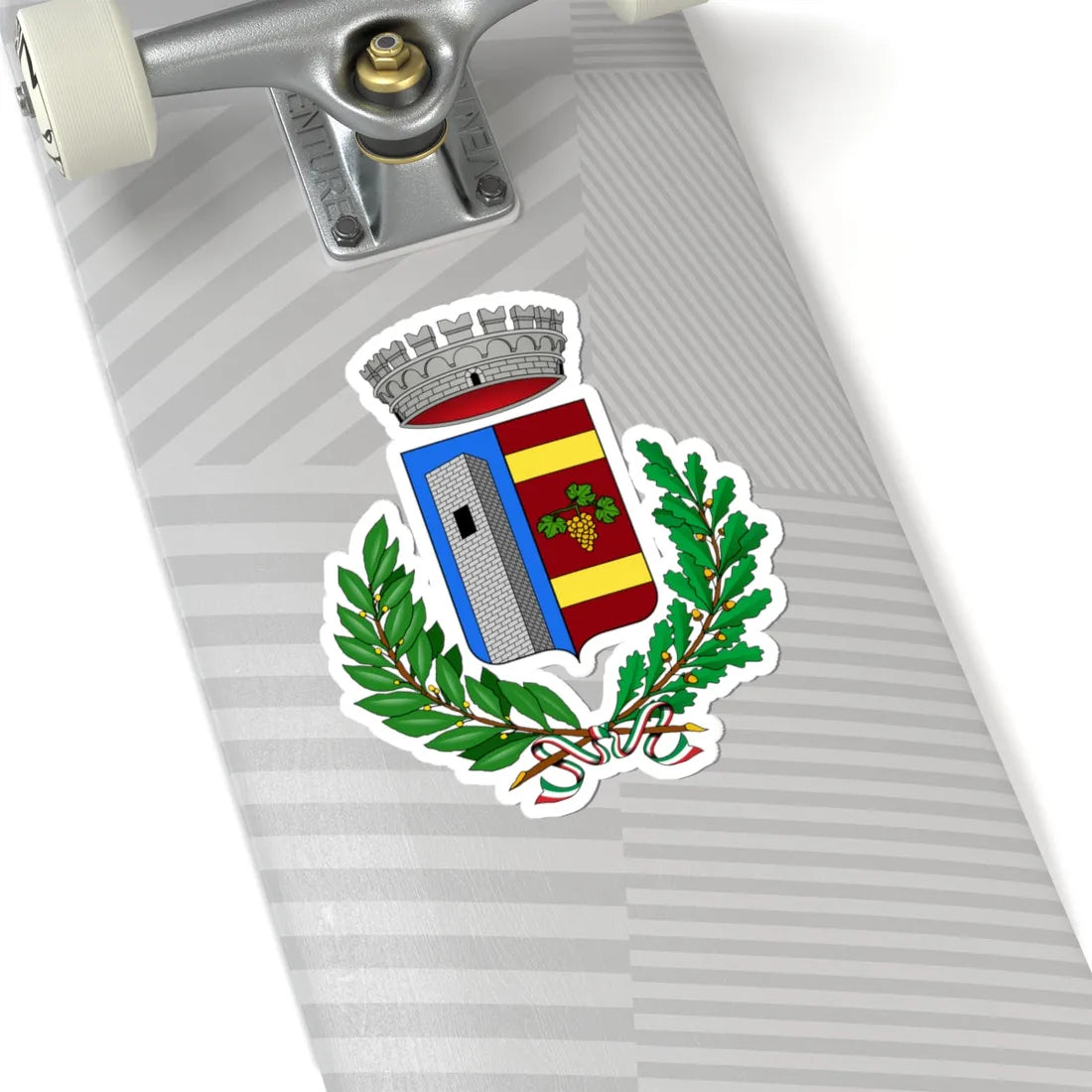 Cassinasco-Stemma (Italy) (Coat of Arms) STICKER Vinyl Kiss-Cut Decal - The Sticker Space