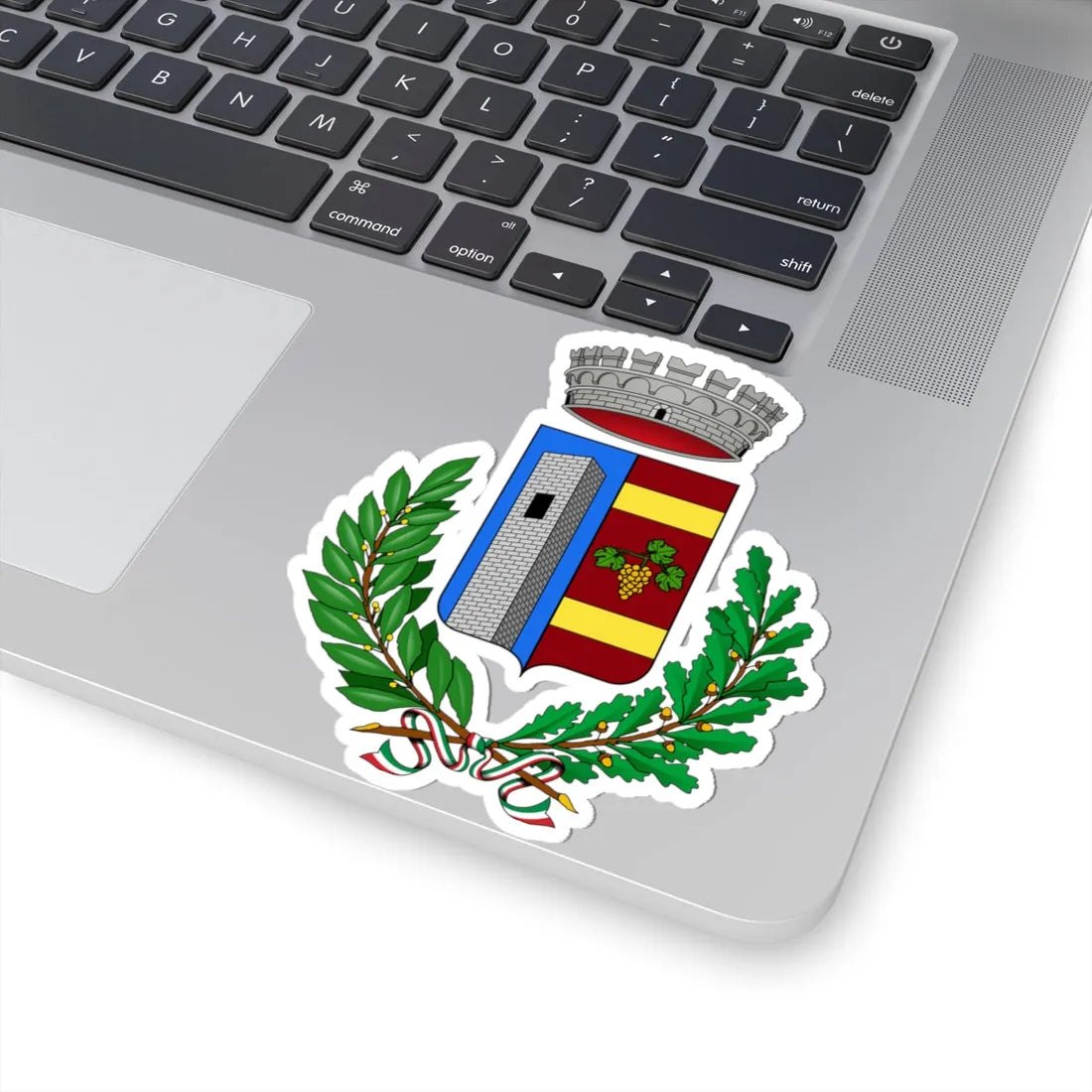 Cassinasco-Stemma (Italy) (Coat of Arms) STICKER Vinyl Kiss-Cut Decal - The Sticker Space