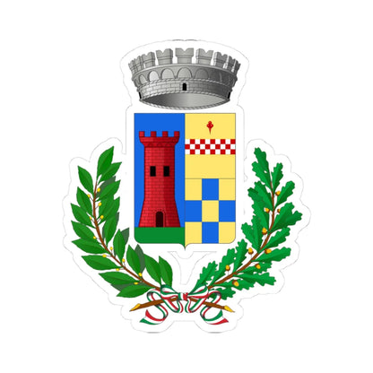 Cassinelle-Stemma (Italy) (Coat of Arms) STICKER Vinyl Kiss-Cut Decal 3 Inch White - The Sticker Space