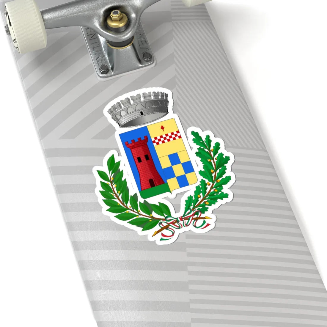 Cassinelle-Stemma (Italy) (Coat of Arms) STICKER Vinyl Kiss-Cut Decal - The Sticker Space