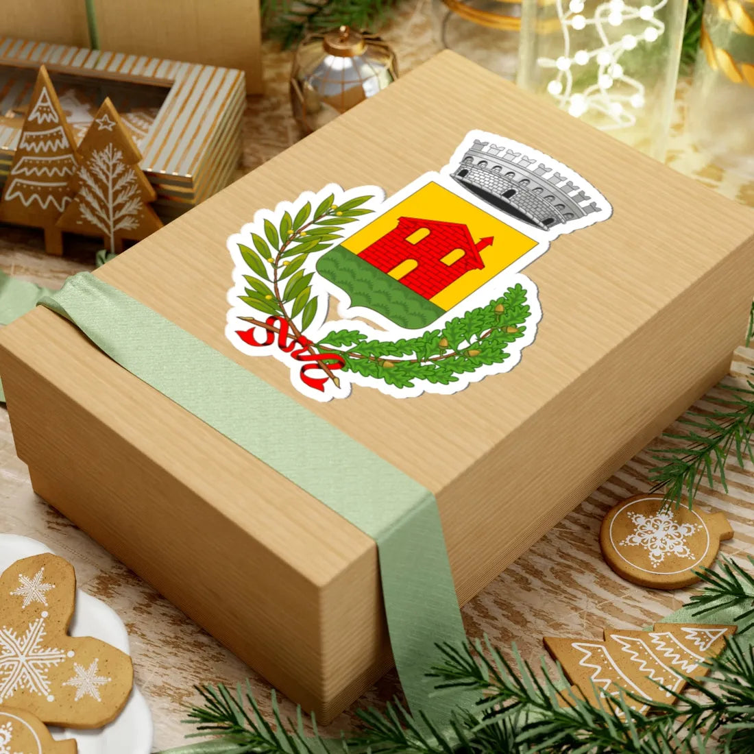 Cassola-Stemma (Italy) (Coat of Arms) STICKER Vinyl Kiss-Cut Decal - The Sticker Space