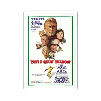 Cast a Giant Shadow 1966 Movie Poster STICKER Vinyl Die-Cut Decal - The Sticker Space
