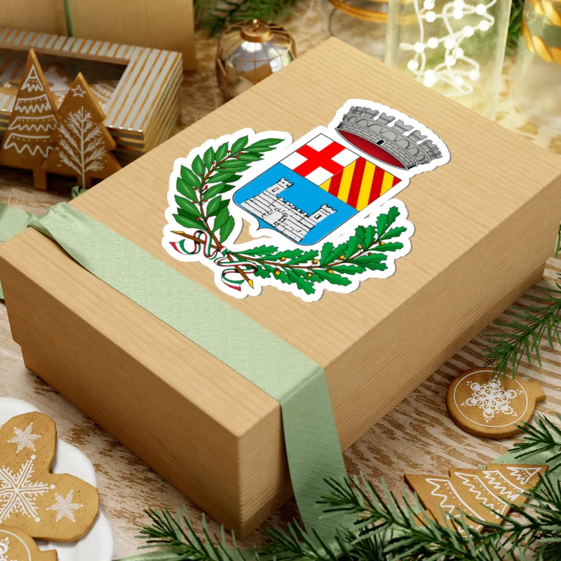 Castelbianco-Stemma (Italy) (Coat of Arms) STICKER Vinyl Kiss-Cut Decal - The Sticker Space