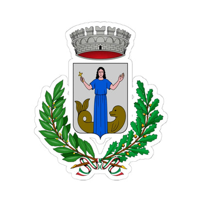 Casteldelfino-Stemma (Italy) (Coat of Arms) STICKER Vinyl Kiss-Cut Decal 6 Inch White - The Sticker Space