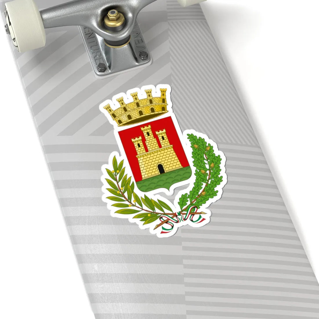 Castelfidardo-Stemma (Italy) (Coat of Arms) STICKER Vinyl Kiss-Cut Decal - The Sticker Space