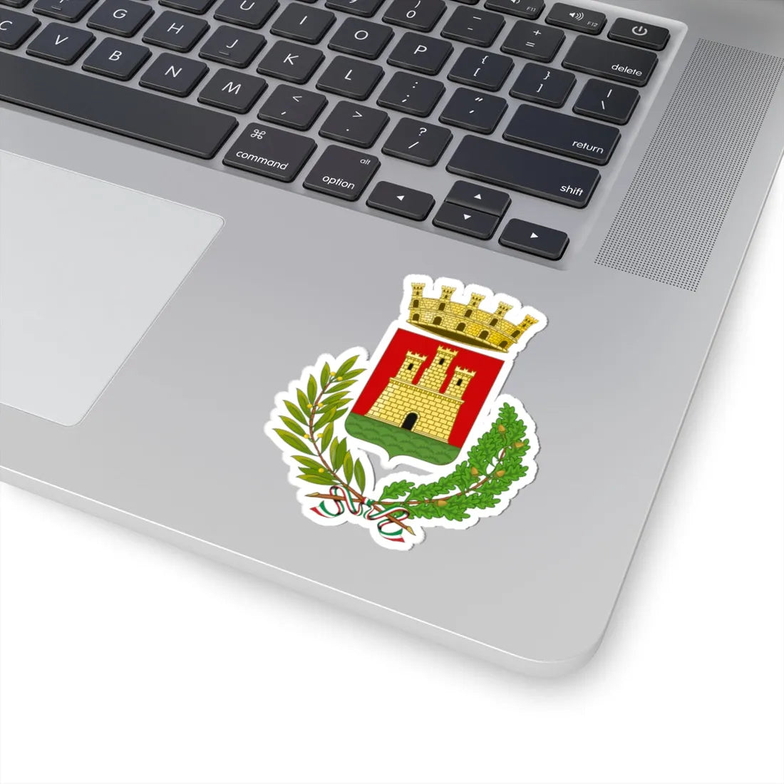 Castelfidardo-Stemma (Italy) (Coat of Arms) STICKER Vinyl Kiss-Cut Decal - The Sticker Space