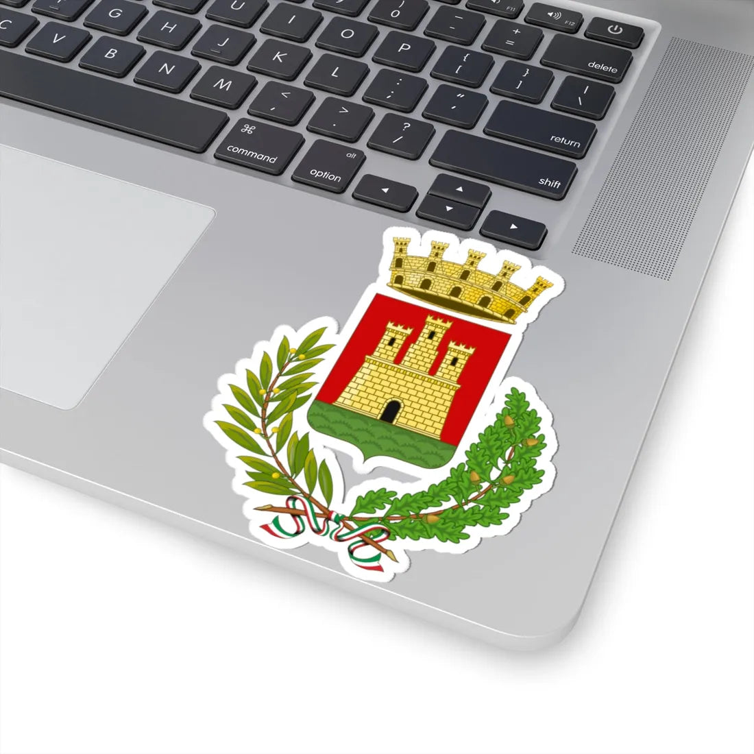 Castelfidardo-Stemma (Italy) (Coat of Arms) STICKER Vinyl Kiss-Cut Decal - The Sticker Space
