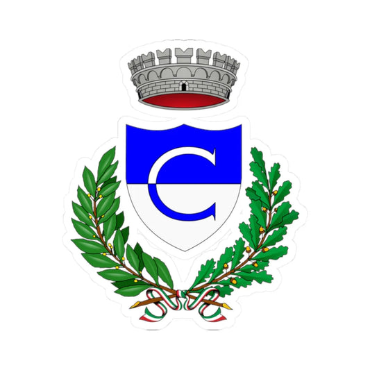 Castellar-Stemma (Italy) (Coat of Arms) STICKER Vinyl Kiss-Cut Decal 2 Inch White - The Sticker Space