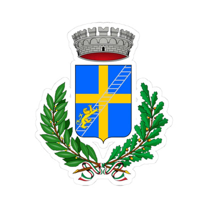 Castelletto Uzzone-Stemma (Italy) (Coat of Arms) STICKER Vinyl Kiss-Cut Decal 3 Inch White - The Sticker Space