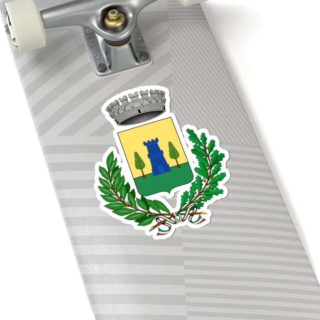 Castello di Cisterna stemma (Italy) (Coat of Arms) STICKER Vinyl Kiss-Cut Decal - The Sticker Space
