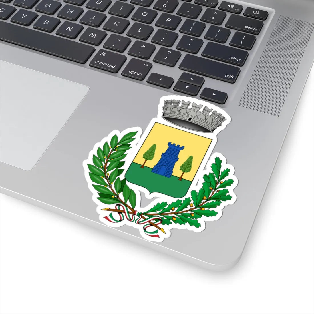 Castello di Cisterna stemma (Italy) (Coat of Arms) STICKER Vinyl Kiss-Cut Decal - The Sticker Space