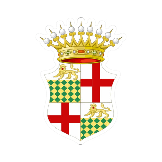 Castelmagno-Stemma (Italy) (Coat of Arms) STICKER Vinyl Kiss-Cut Decal 2 Inch White - The Sticker Space