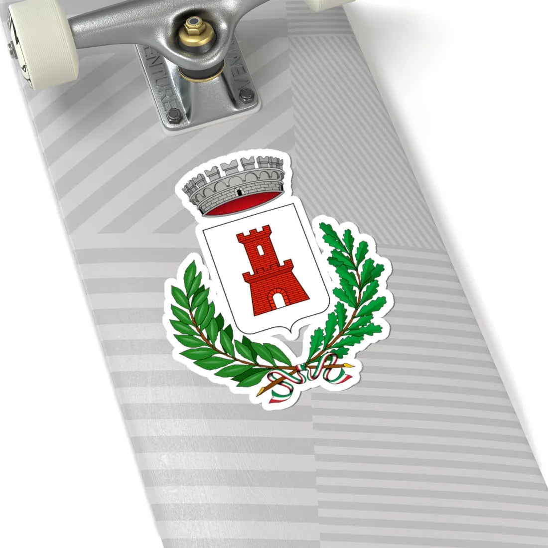 Castelnuovo Belbo-Stemma (Italy) (Coat of Arms) STICKER Vinyl Kiss-Cut Decal - The Sticker Space