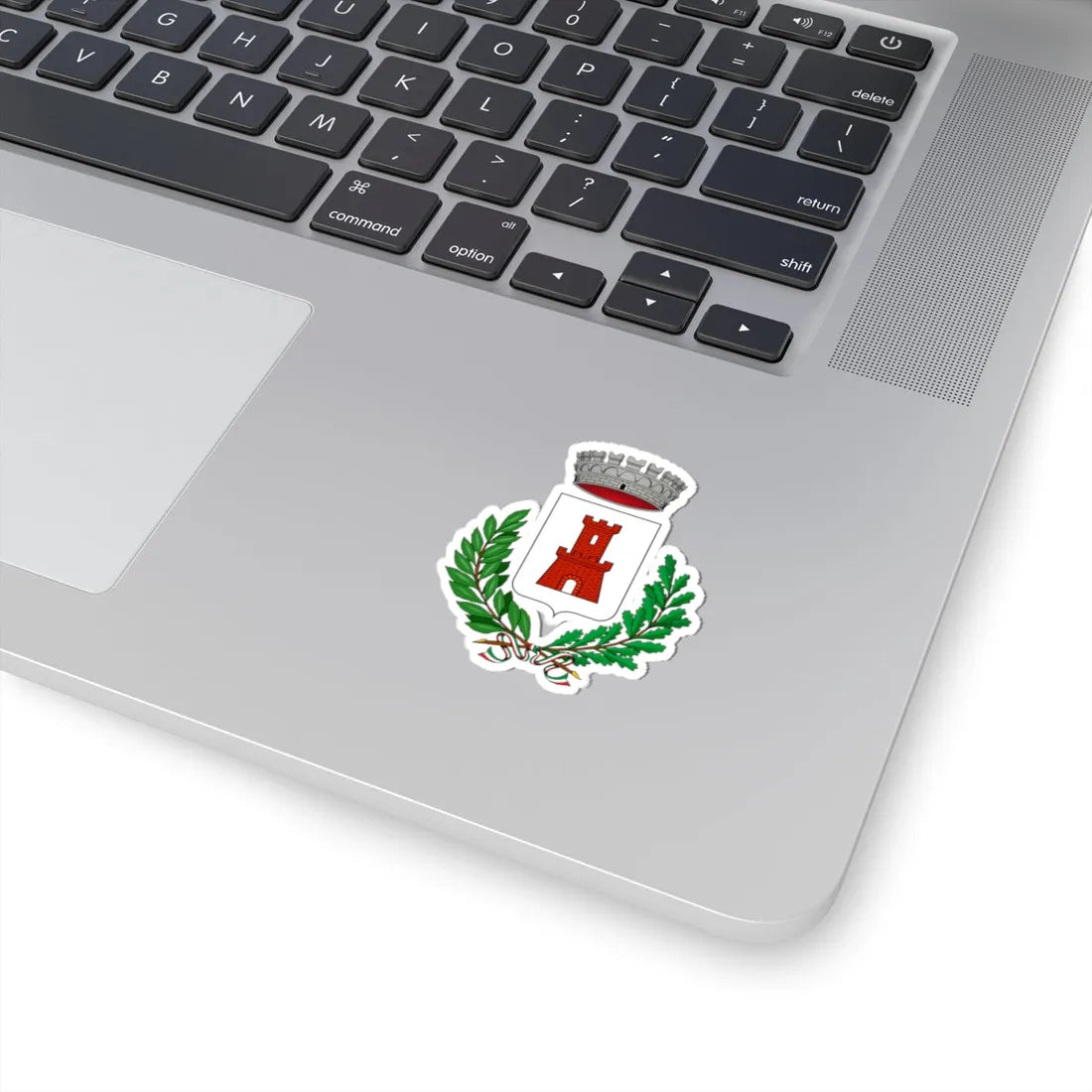 Castelnuovo Belbo-Stemma (Italy) (Coat of Arms) STICKER Vinyl Kiss-Cut Decal - The Sticker Space