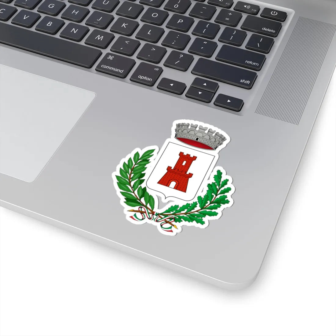 Castelnuovo Belbo-Stemma (Italy) (Coat of Arms) STICKER Vinyl Kiss-Cut Decal - The Sticker Space
