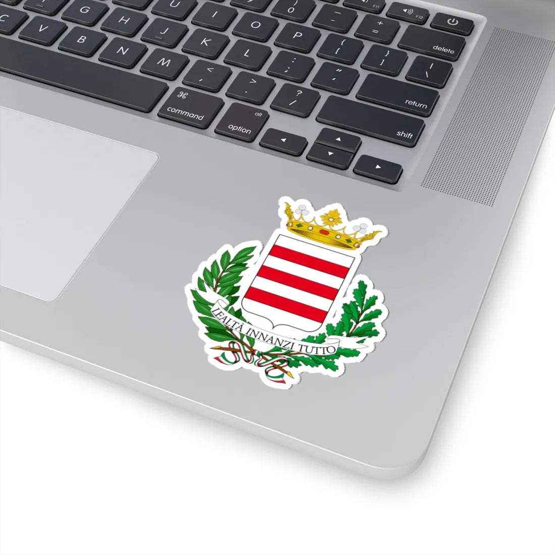 Castelnuovo Don Bosco-Stemma (Italy) (Coat of Arms) STICKER Vinyl Kiss-Cut Decal - The Sticker Space