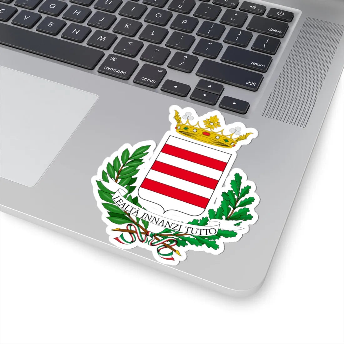 Castelnuovo Don Bosco-Stemma (Italy) (Coat of Arms) STICKER Vinyl Kiss-Cut Decal - The Sticker Space