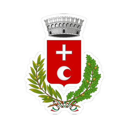 Castelnuovo Magra-Stemma (Italy) (Coat of Arms) STICKER Vinyl Kiss-Cut Decal 3 Inch White - The Sticker Space
