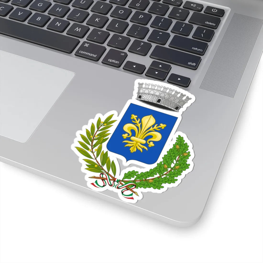 Castiglion Fibocchi-Stemma (Italy) (Coat of Arms) STICKER Vinyl Kiss-Cut Decal - The Sticker Space