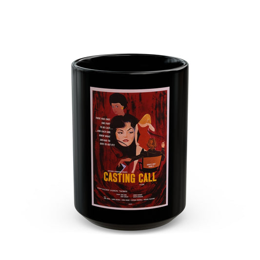 CASTING CALL 1971 Movie Poster - Black Coffee Mug-15oz-The Sticker Space