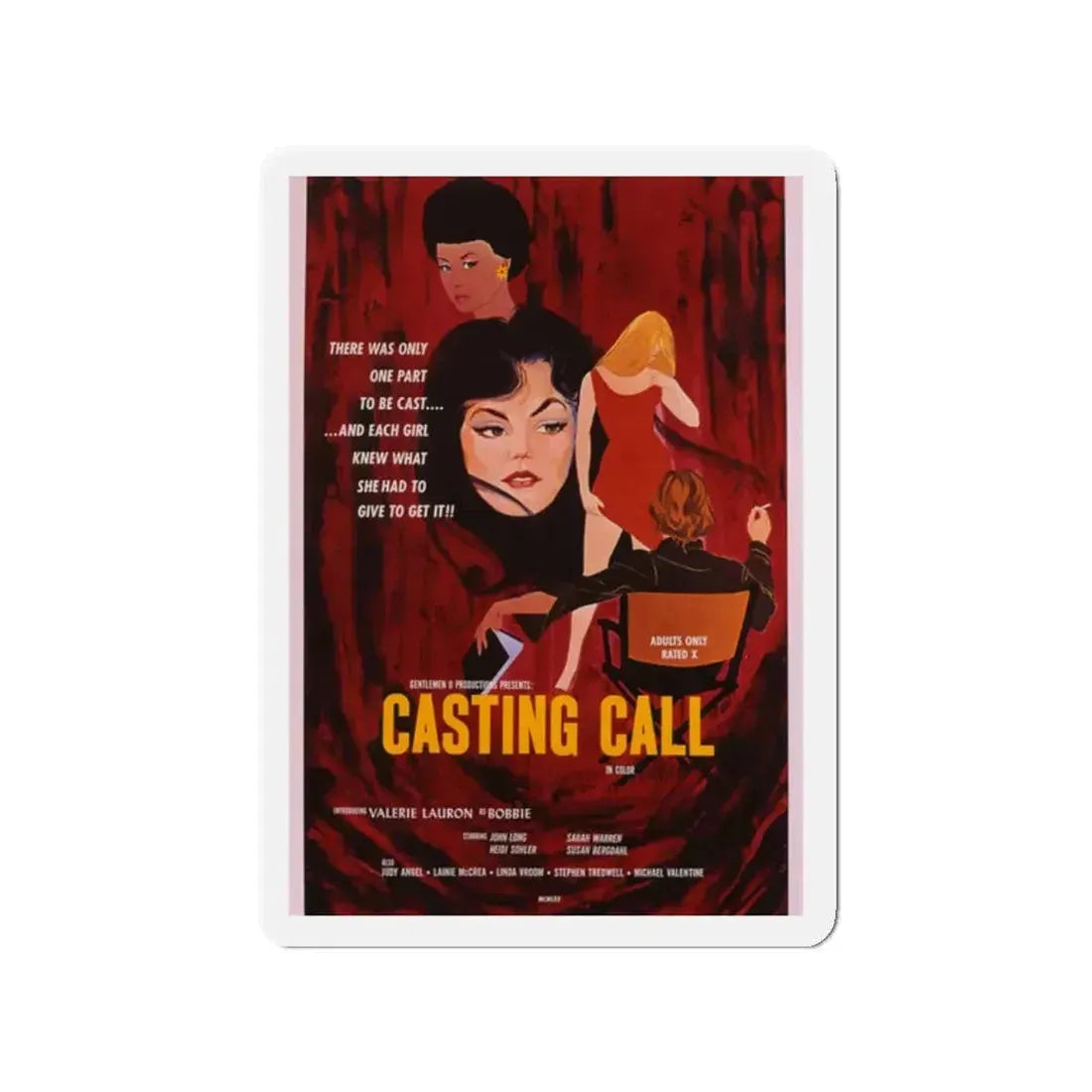 CASTING CALL 1971 Movie Poster - Refrigerator Magnet 2 Inch - The Sticker Space
